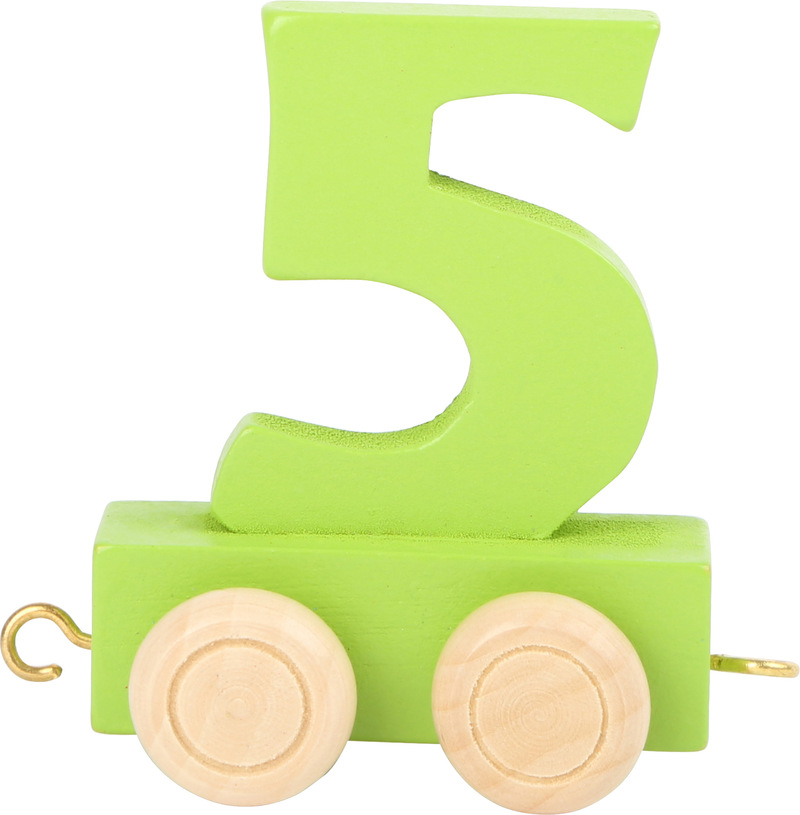 Coloured Numbers Train 5  