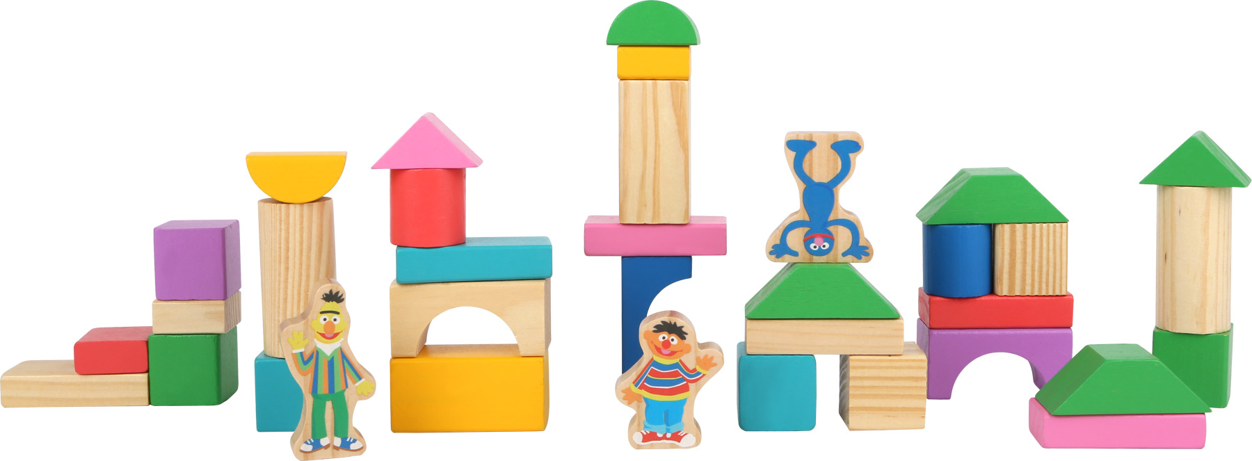 SESAME STREET Wooden Building Blocks