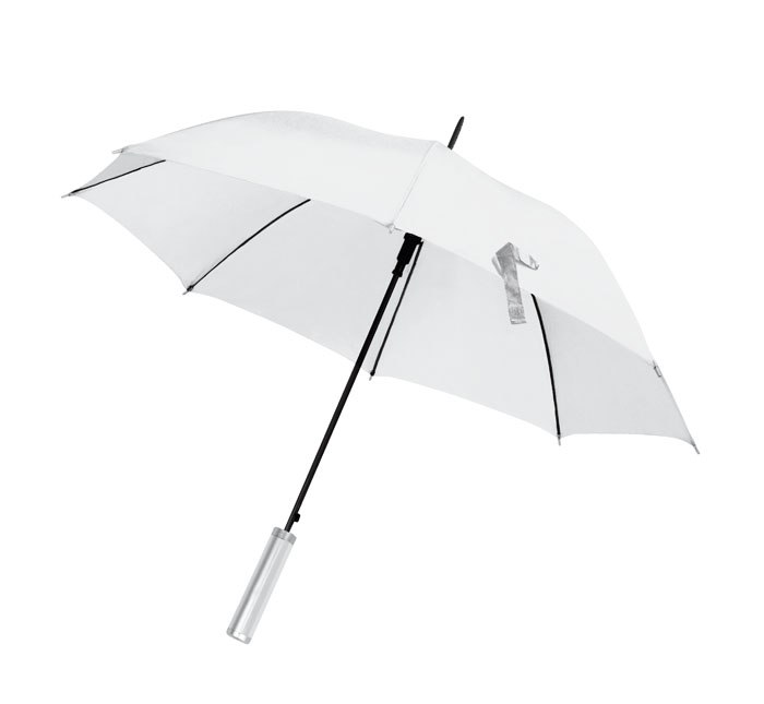 UMBRELLA POLYESTER WHITE PVC HANDLE Ø103