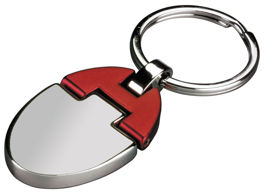 KEYCHAIN CHROMED SHINY/RED