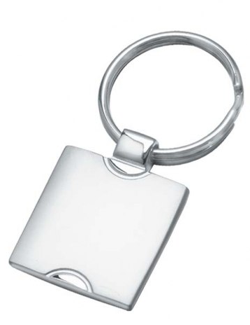 KEYCHAIN CHROMED SQUARE