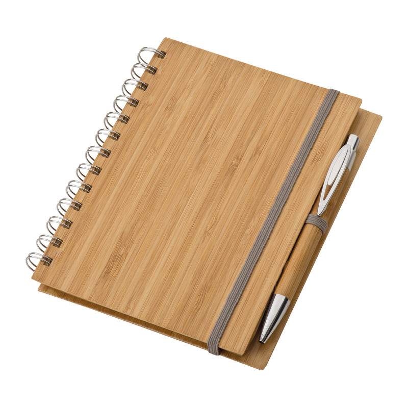 Note pad with bamboo cover A5