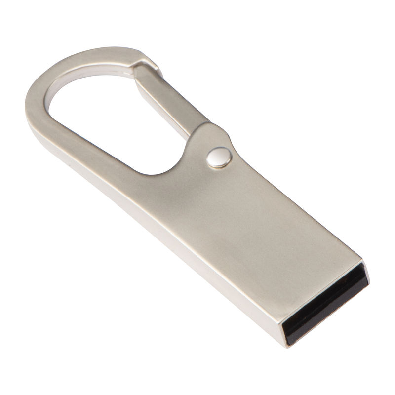 Metal USB stick with carabiner - 8GB