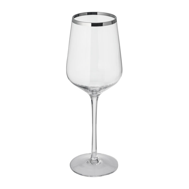 Set of 6 white wine glasses