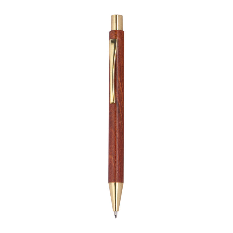 Ballpen with wooden coating