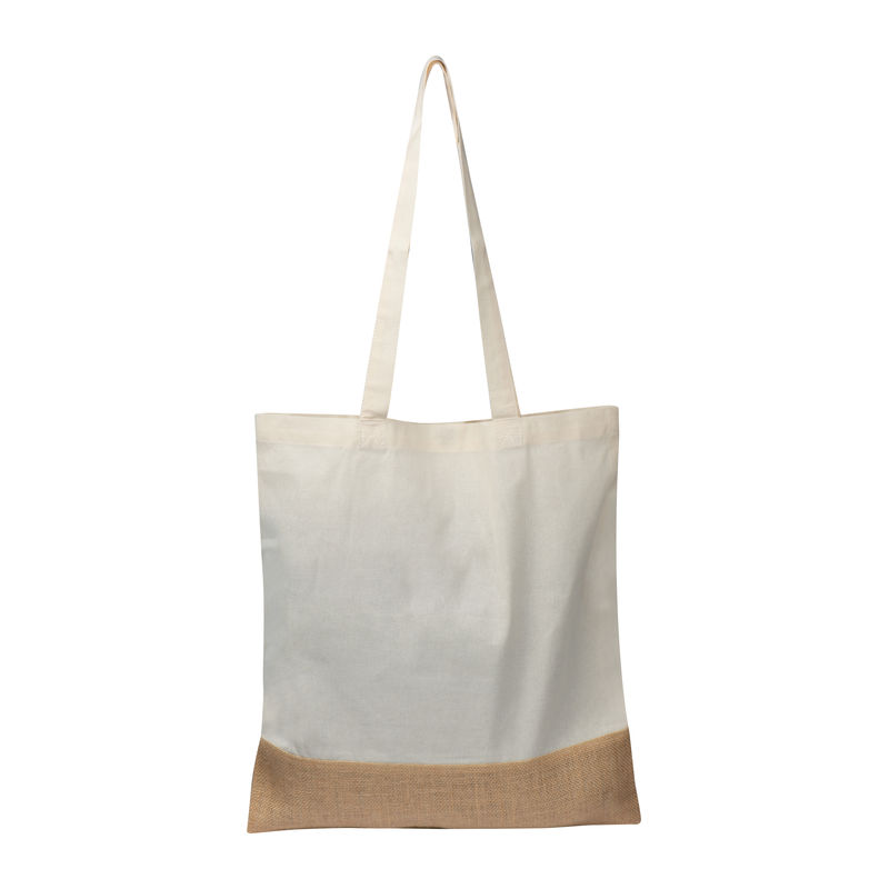 Carrying bag with jute bottom