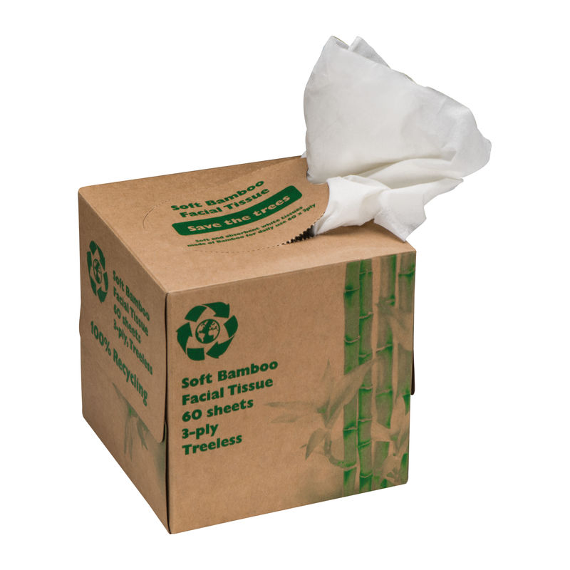 Tissuebox with 60 three-ply tissues