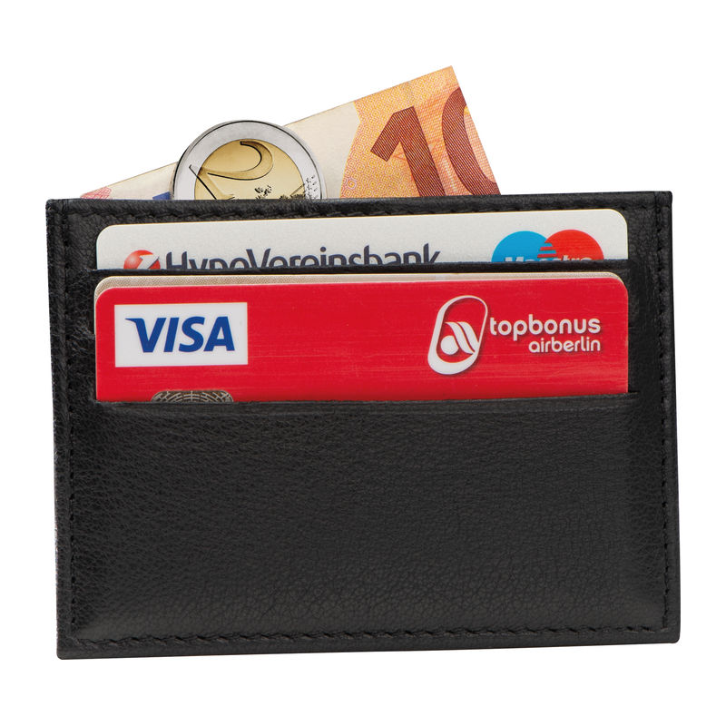 Leather RFID credit card case