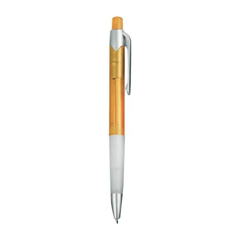 CrisMa ball pen with rubber grip zone.