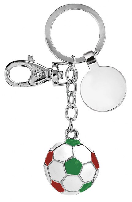 Key chain FOOTBALL BALL green/white/red