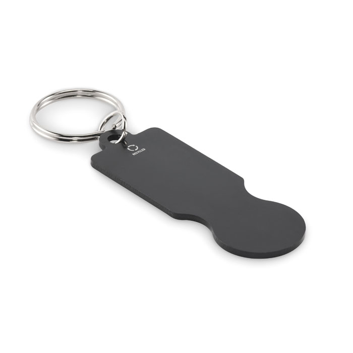 Key ring with trolley token