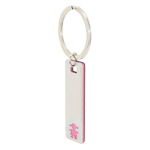 ELONGATED GIRL KEY-RING