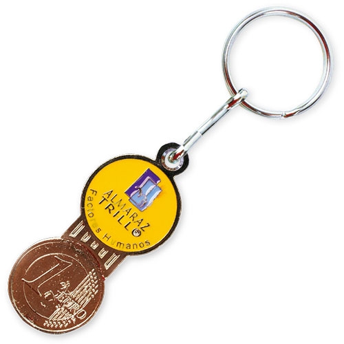 PERSONALIZED EURO KEYRING 