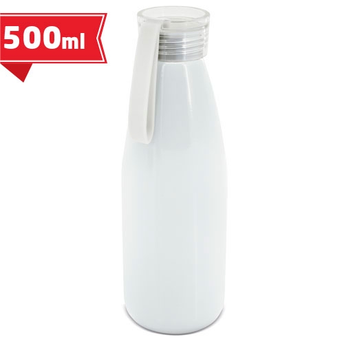 Aluminium bottle with silicon lid for sublimation