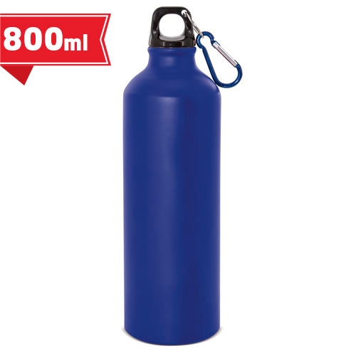 Aluminium bottle 800 ml with carabiner 