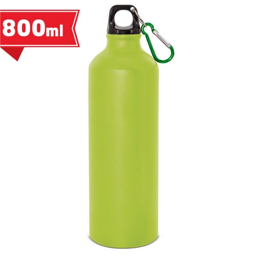 Aluminium bottle 800 ml with carabiner 