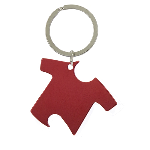 ALU. BOTTLE OPENER KEYRING T-S