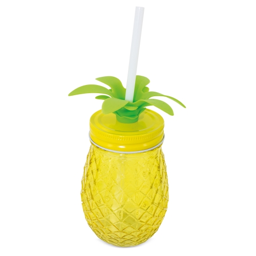 GLASS MUG PINEAPPLE