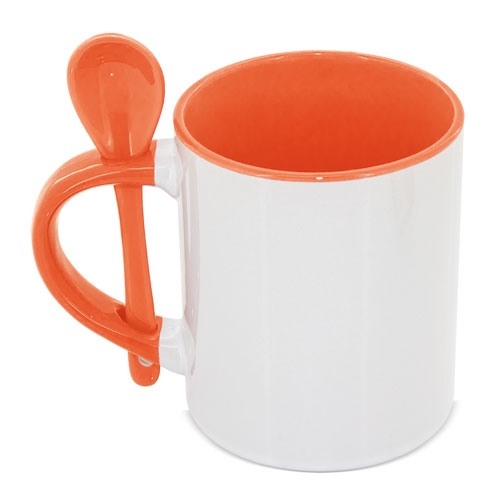 MUG SUBLIMACION REDONDA CON CUCHARA