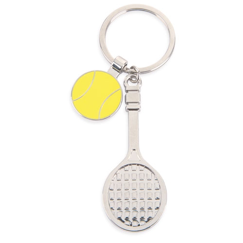 METALLIC KEYRING TENNIS