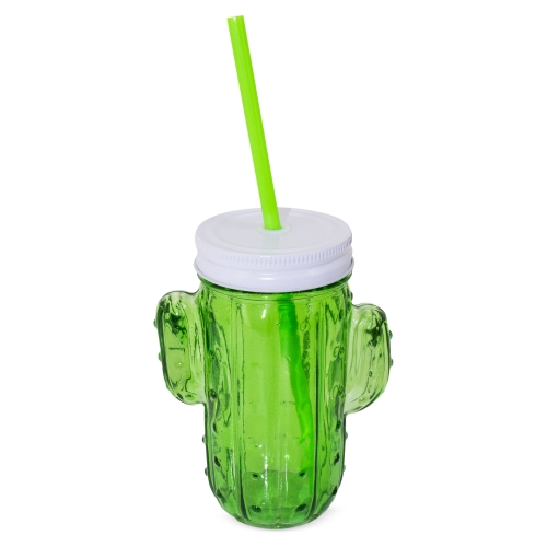 GLASS MUG CACTUS