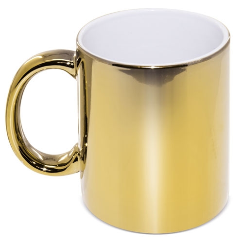 METALIC CERAMIC MUG GOLD