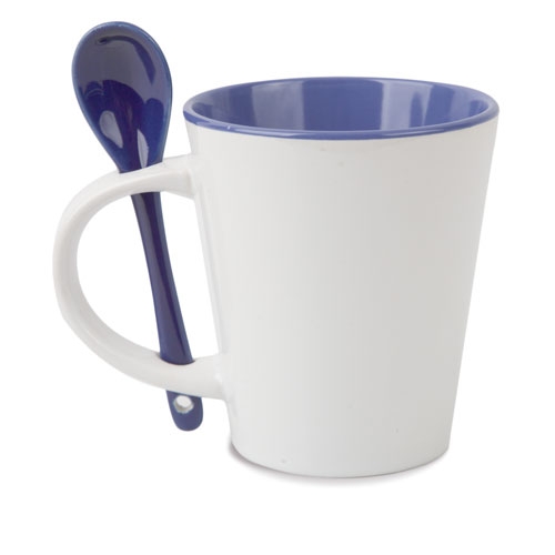 CERAMIC MUG WITH SPOON