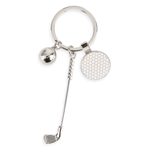 METALLIC KEYRING GOLF