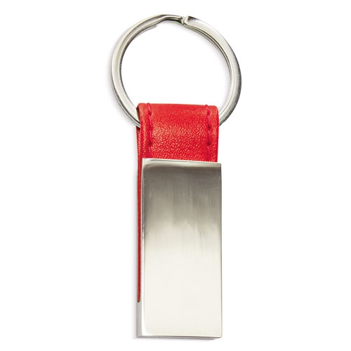 LEATHER IMITATION METAL KEY-RING