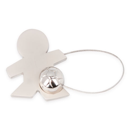 CHILD WITH BALL METAL KEY-RING