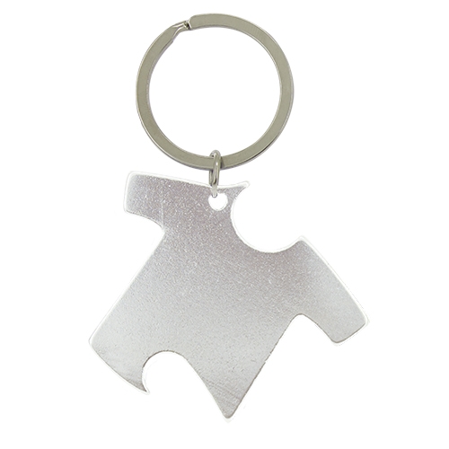 ALU. BOTTLE OPENER KEYRING T-S