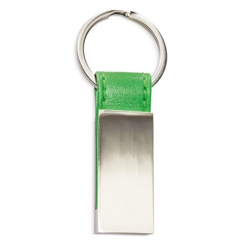 LEATHER IMITATION METAL KEY-RING