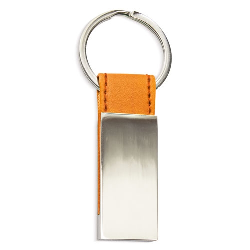 LEATHER IMITATION METAL KEY-RING