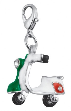 CHARM - VESPA GREEN/WHITE/RED