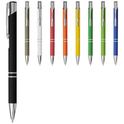 Moneta soft touch ballpoint pen (black ink)