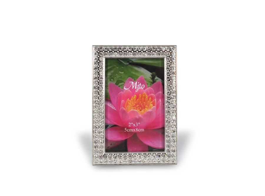 PHOTOFRAME SILVER CRYSTAL - 50x80 mm