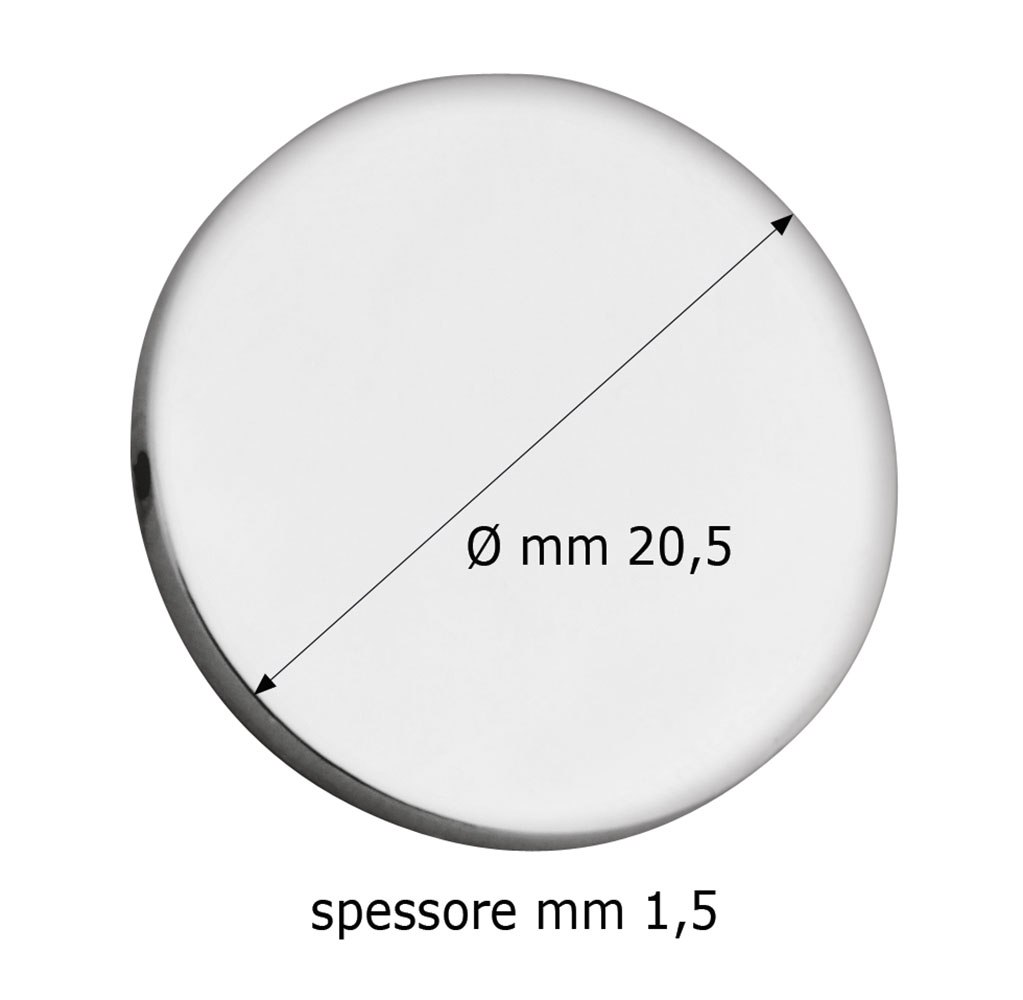 GETTONE LUCIDO 20,5x1,5 mm PER 7253