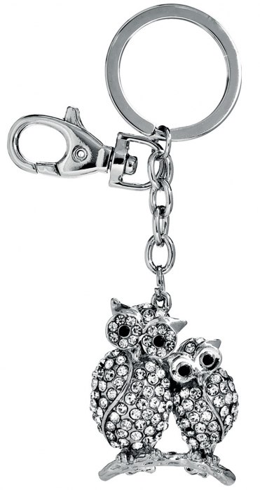 KEY CHAIN OWLS STRASS - NO BOX