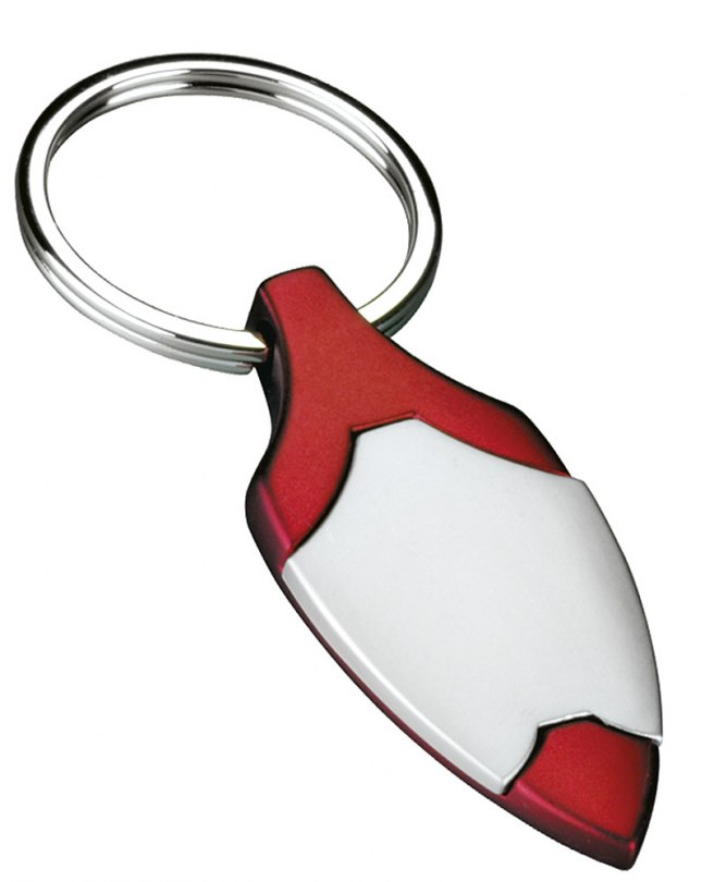 KEYCHAIN SHIELD SATIN / RED