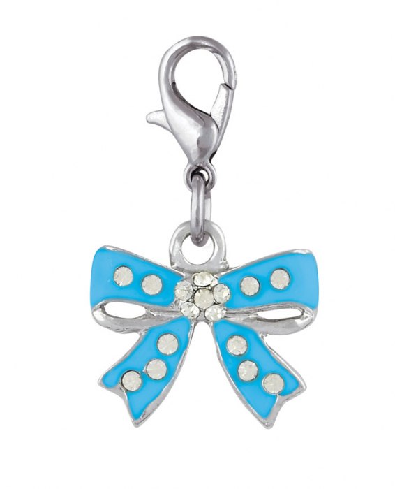 CHARM - BOW LIGHT BLUE