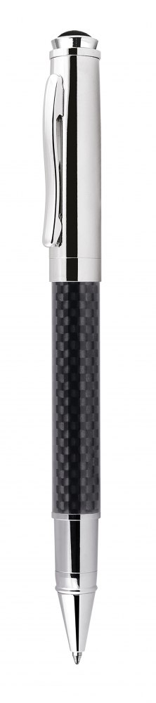 ROLLERBALL PEN CHROMED IN CARBON FIBER