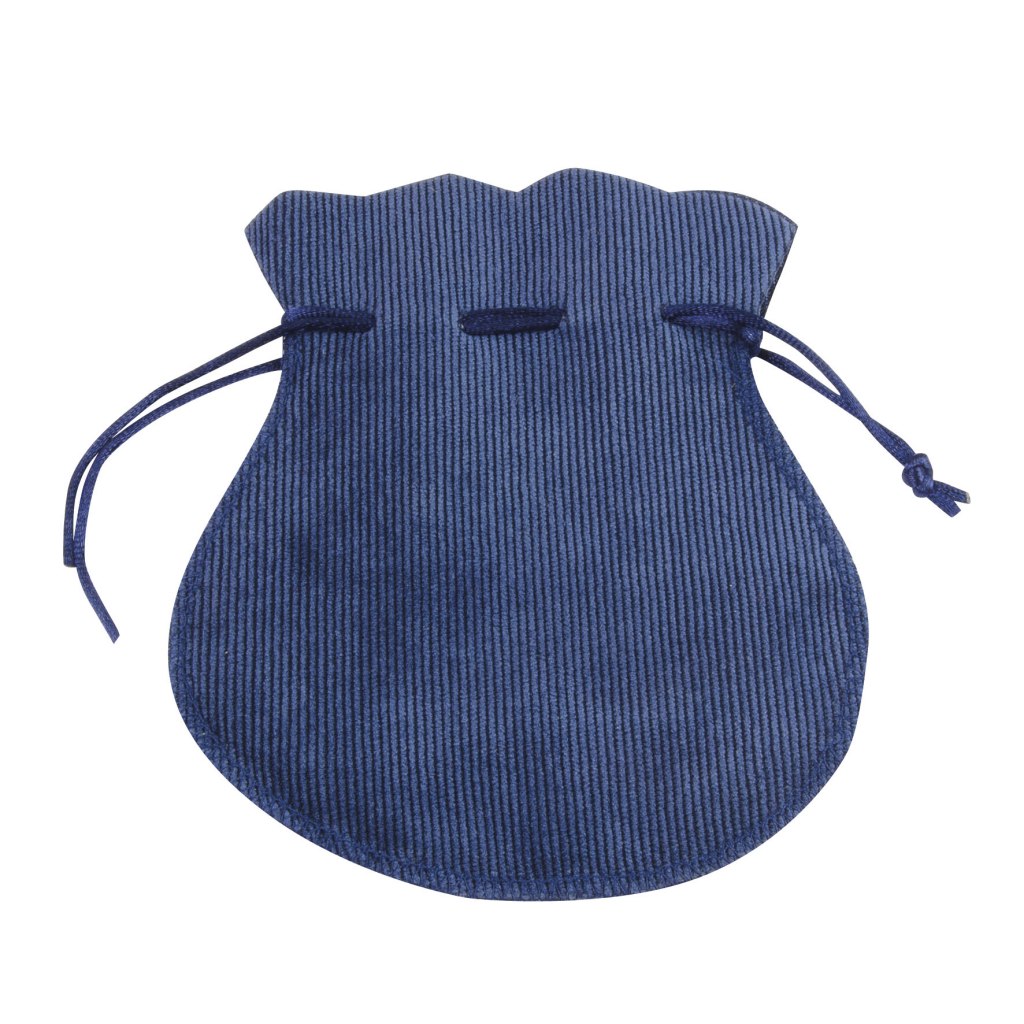 SACK AMPH.-SHAPED CORDUROY BLUE 170X180