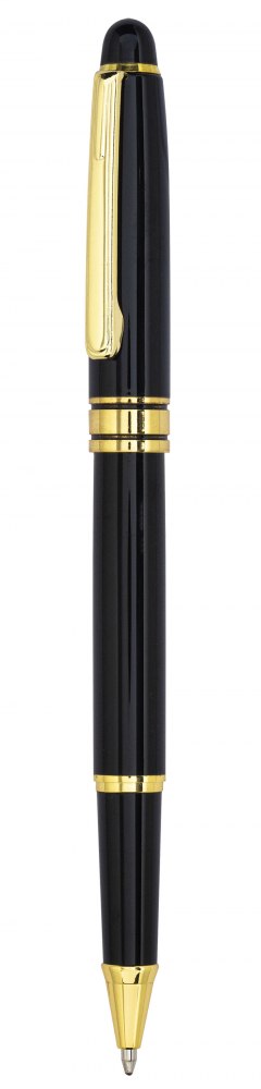 BLACK AND GOLD ROLLER PEN