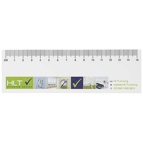 Sticky-Mate® recycled sticky notes with printed 15 cm ruler