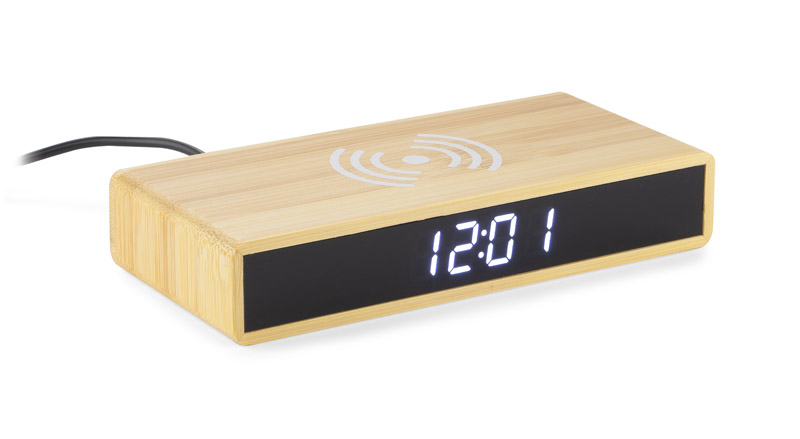 Wireless charger desk clock INDUCTO