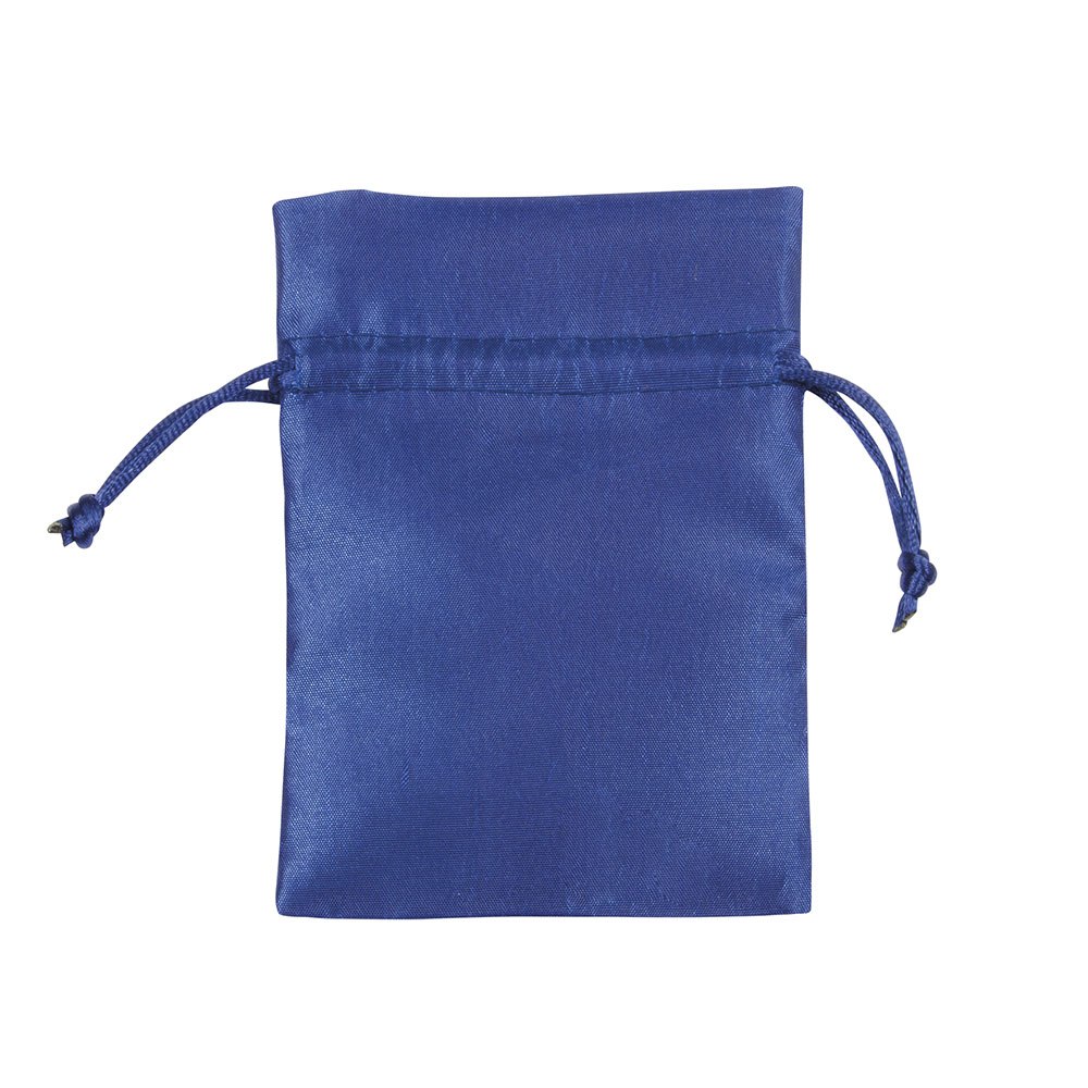 SACK SATIN BLUE 100X140 MM