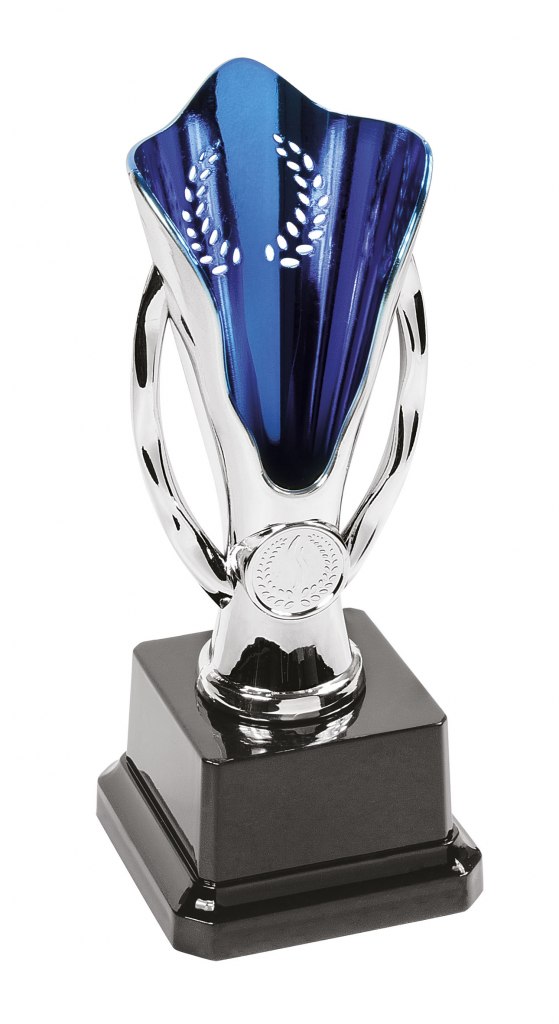 TROPHY BLUE CUP H 160 MM