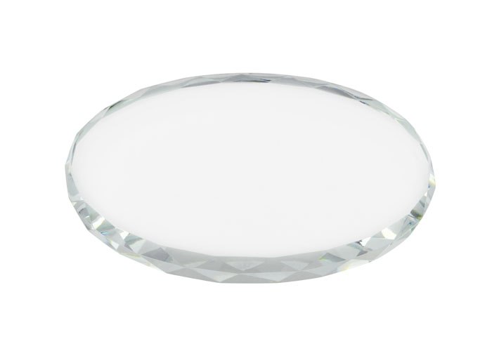 Paper weight oval glass 90x120x12mm