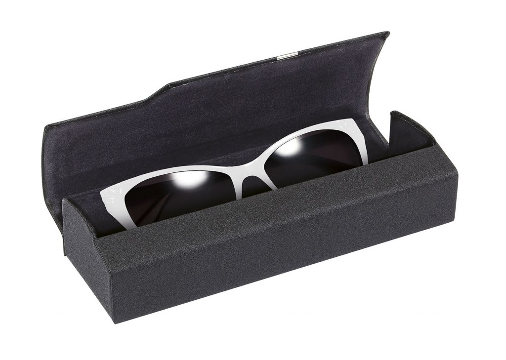 GLASSES CASE BLACK - BLACK INSIDE