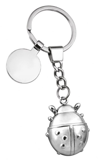 KEY CHAIN LADYBIRD CHROMED - NO BOX